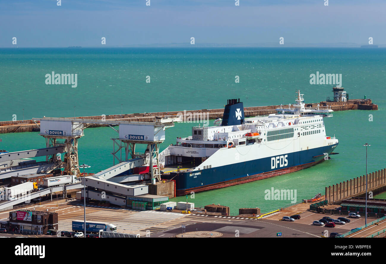 Port of Dover ferry Terminal. Stock Photo