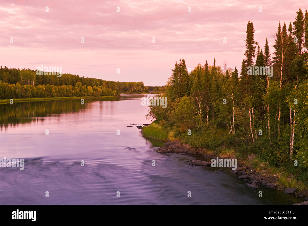 Clearwater River, Clearwater River Provincial Park, nördlichen Saskatchewan, Kanada Stockfoto