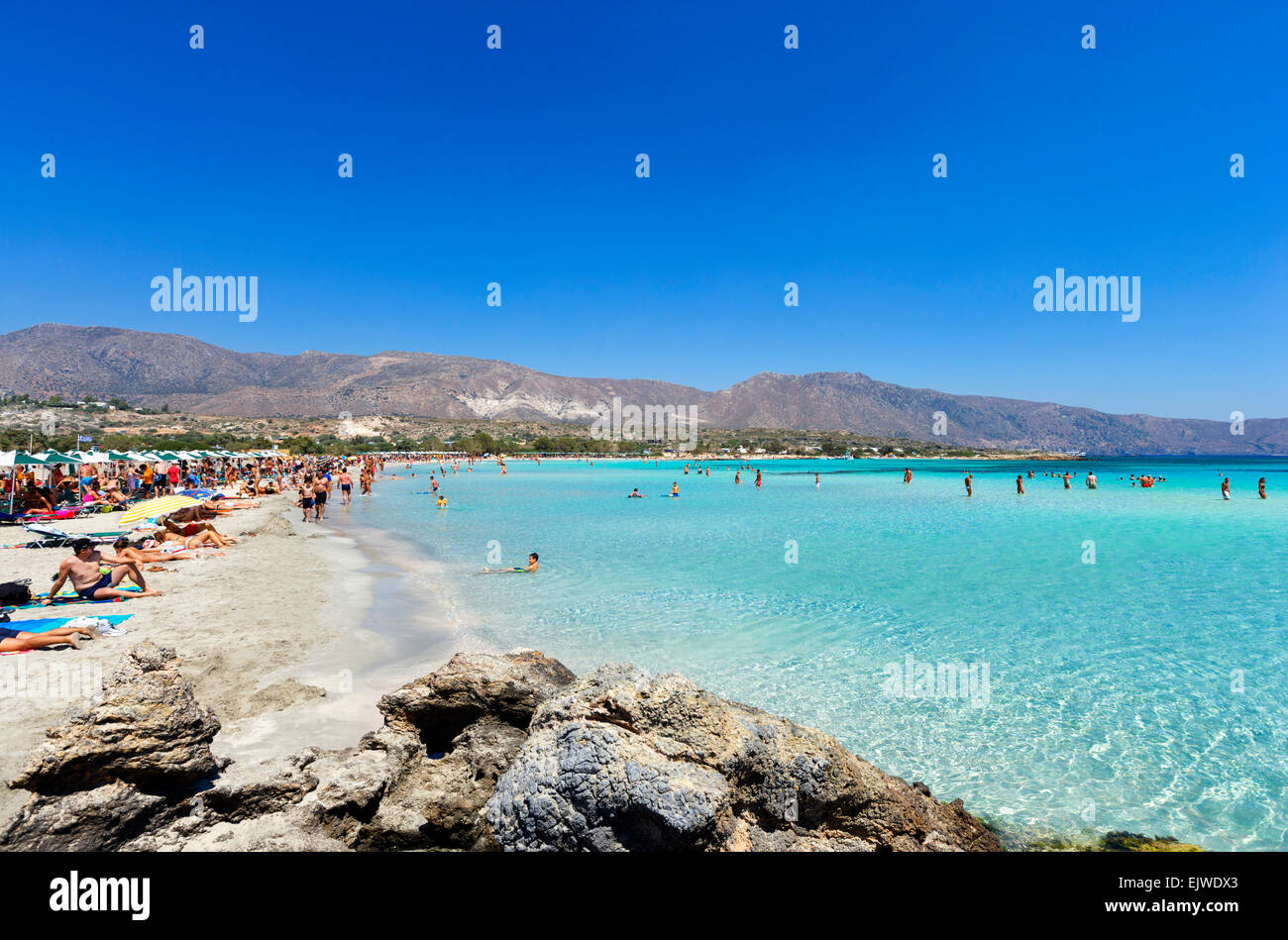 Elafonisi-Strand, Kreta, Griechenland Stockfoto