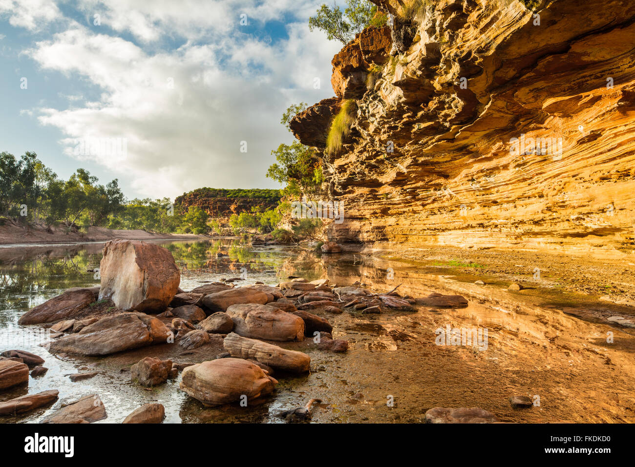 der Murchison River Gorge bei Ross Graham, Kalbarri National Park, Western Australia Stockfoto