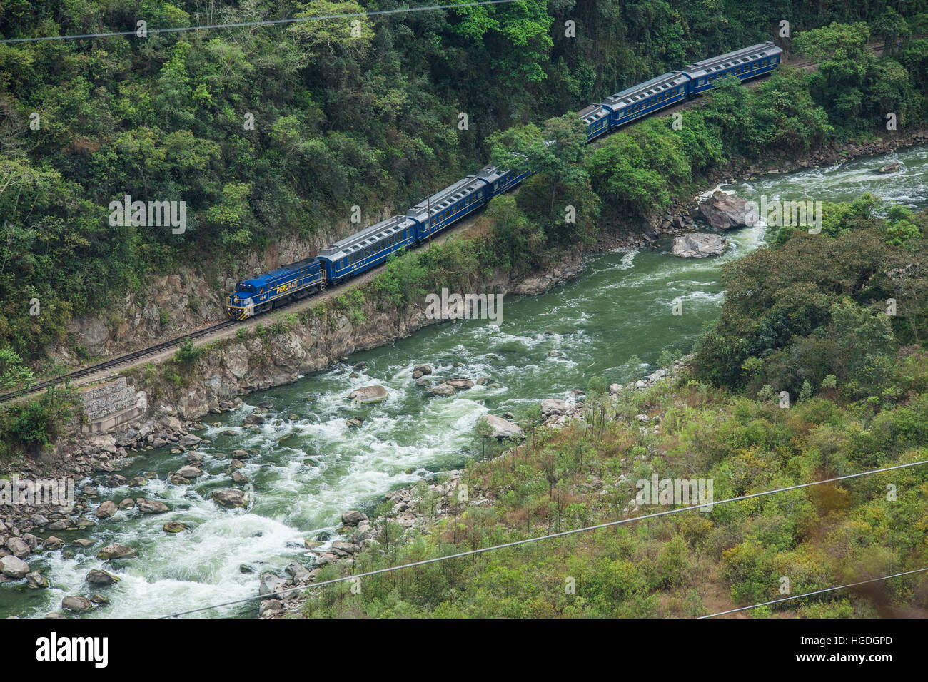 Inca-Bahn nach Machu Picchu, Stockfoto