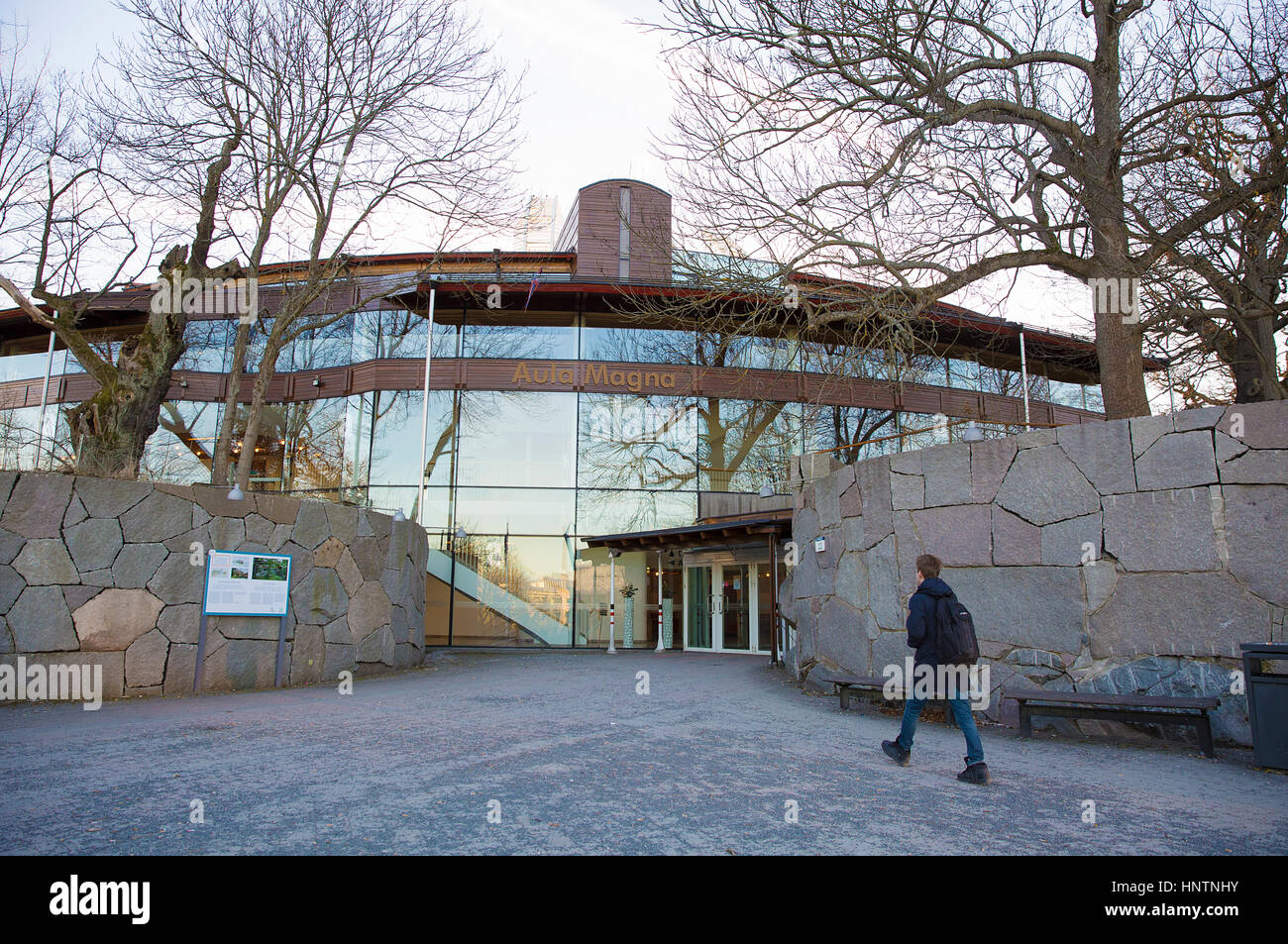 Aula Magna, Universität Stockholm. Stockfoto