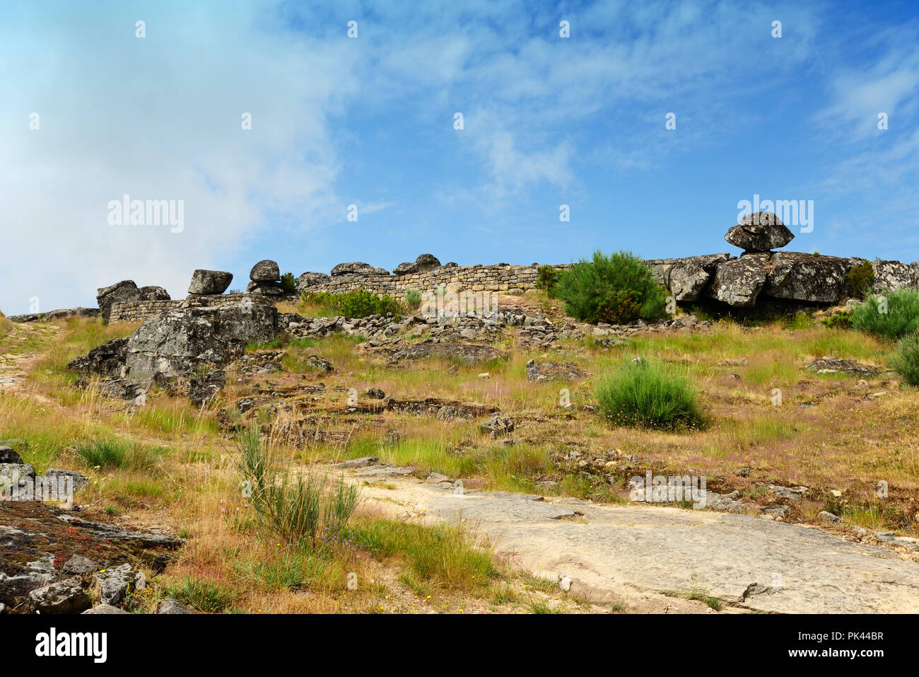 Eisenzeit Beilegung von Outeiro Lesenho, Boticas. Tras-os-Montes, Portugal Stockfoto