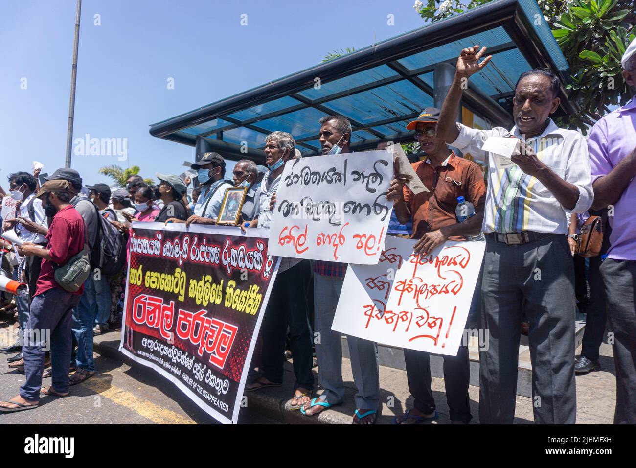 Colombo, Sri Lanka. 19th juillet 2022. Demandant la démission de l ...