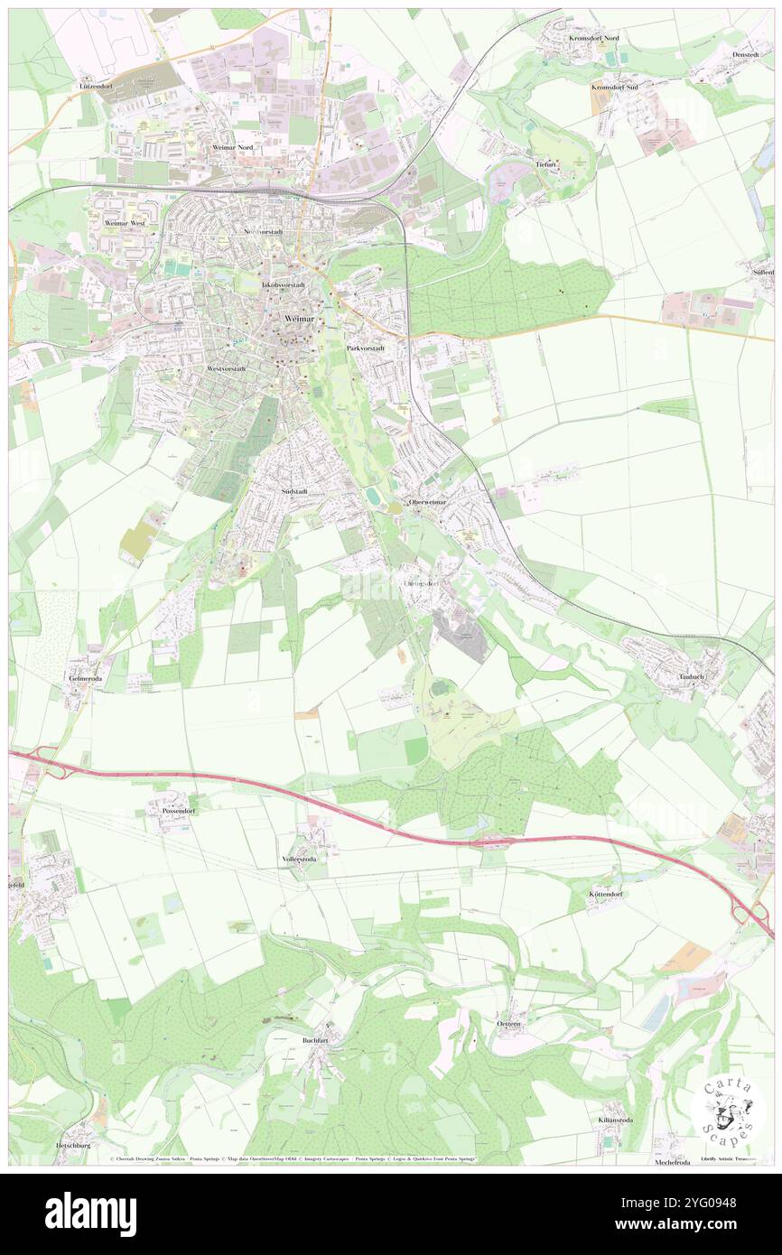 Ehringsdorf, DE, Allemagne, Thuringe, N 50 57' 31'', N 11 20' 30'', map, Carthascapes carte publiée en 2024. Explorez Cartascapes, une carte qui révèle la diversité des paysages, des cultures et des écosystèmes de la Terre. Voyage à travers le temps et l'espace, découvrir l'interconnexion du passé, du présent et de l'avenir de notre planète. Banque D'Images