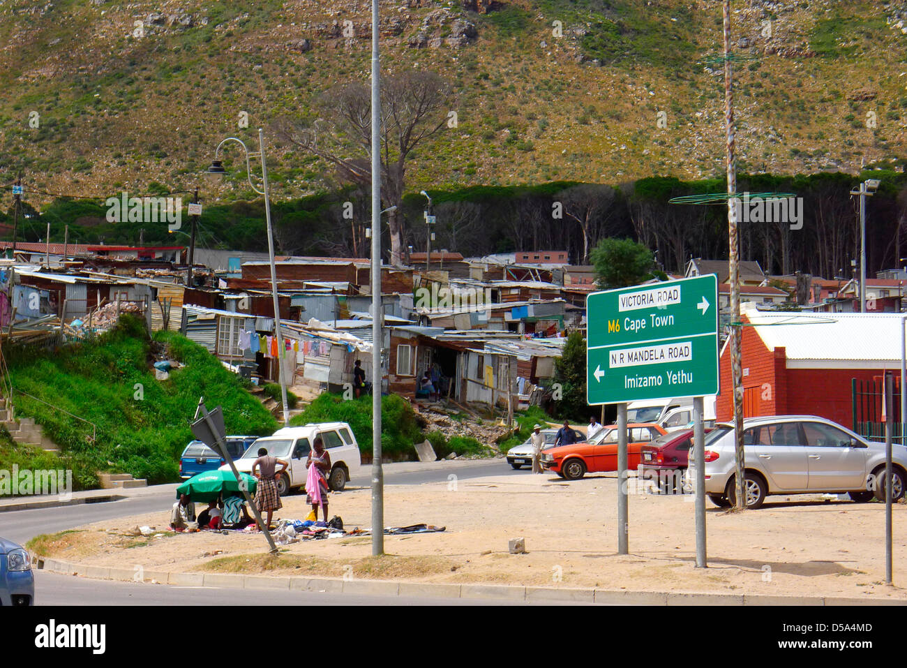 Township, Cape Town, Afrique du Sud Banque D'Images