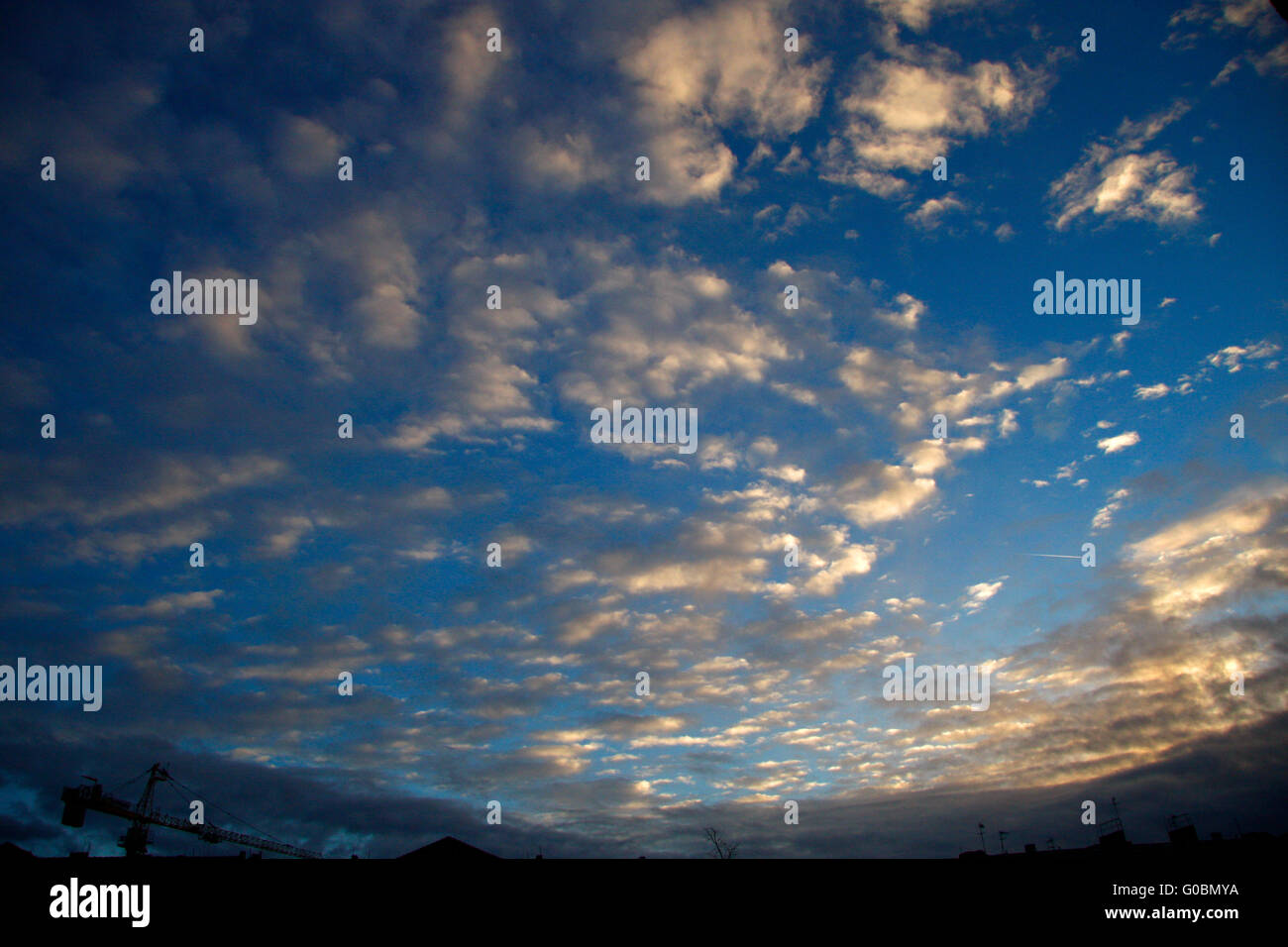 Himmel über Berlin. Banque D'Images