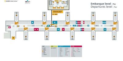 Mapa de l'aeroport internacional de São Paulo-Guarulhos - Terminal 3