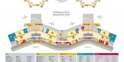 Mapa de l'aeroport internacional de São Paulo-Guarulhos