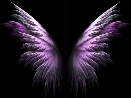 Purple Angel Wings Wallpaper