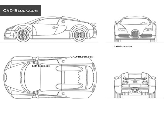 Bugatti Veyron - free CAD file