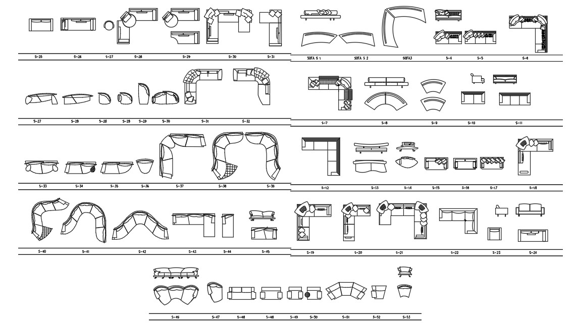 Sofa Set Elevation Cad Blocks Dwg File Cadbull Images - vrogue.co