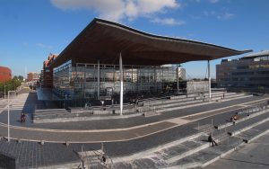 The Senedd in Cardiff Bay