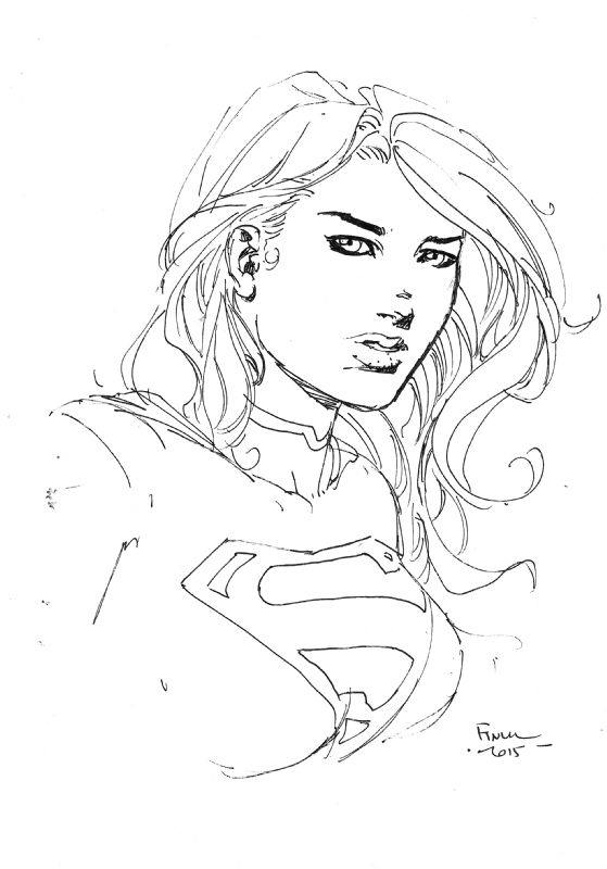 Supergirl by David Finch Comic Art