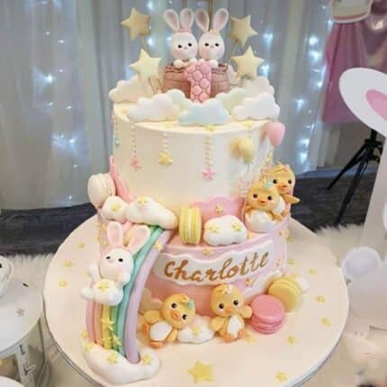 2 tier baby cake