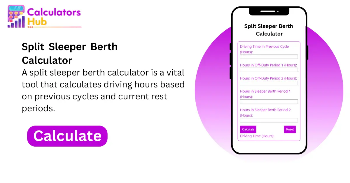 Split Sleeper Berth Calculator