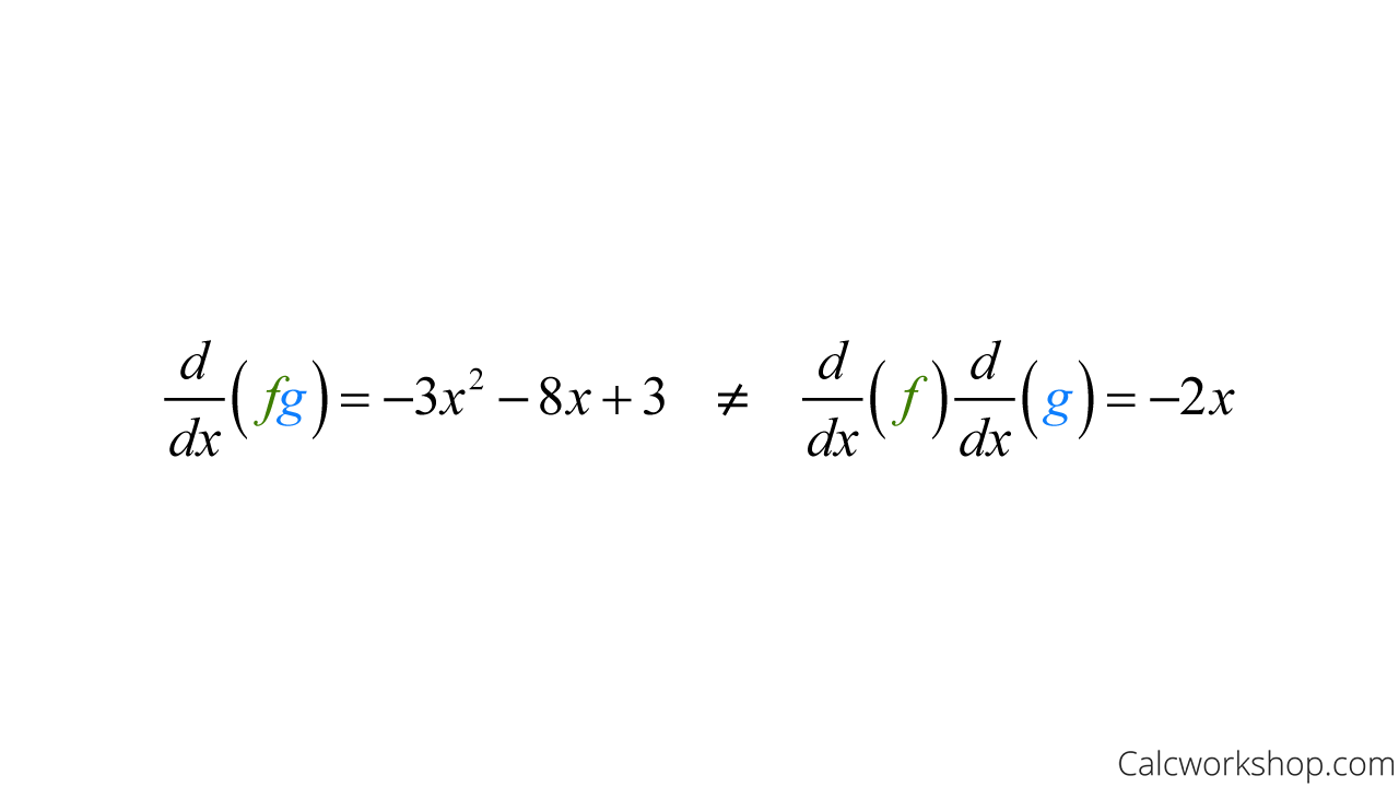 derivative product unequal product derivative