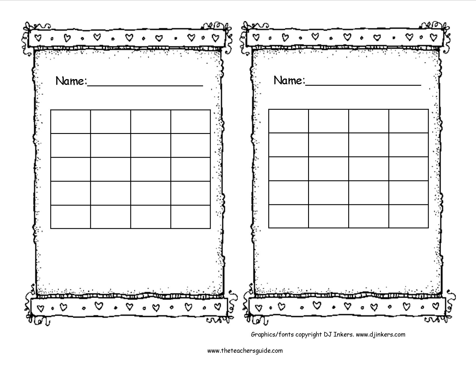 Free Printable Reward And Incentive Charts - Free Printable Behavior intended for Blank Behavior Charts For September