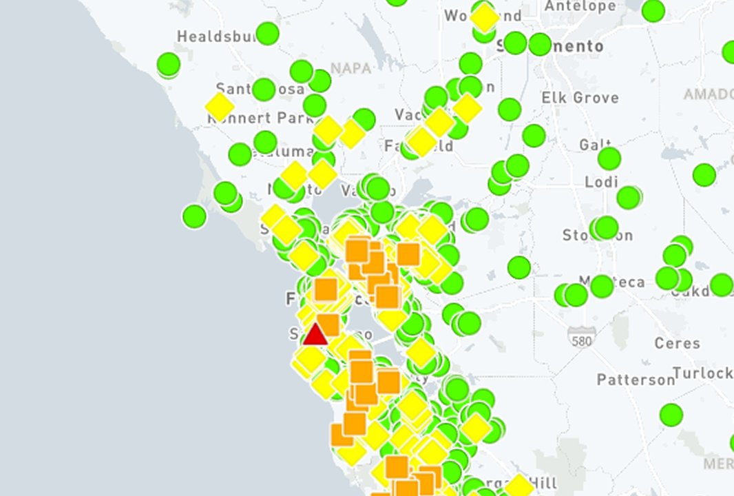 More than 76,000 customers in the Bay Area are without power as PG&E works to restore electricity