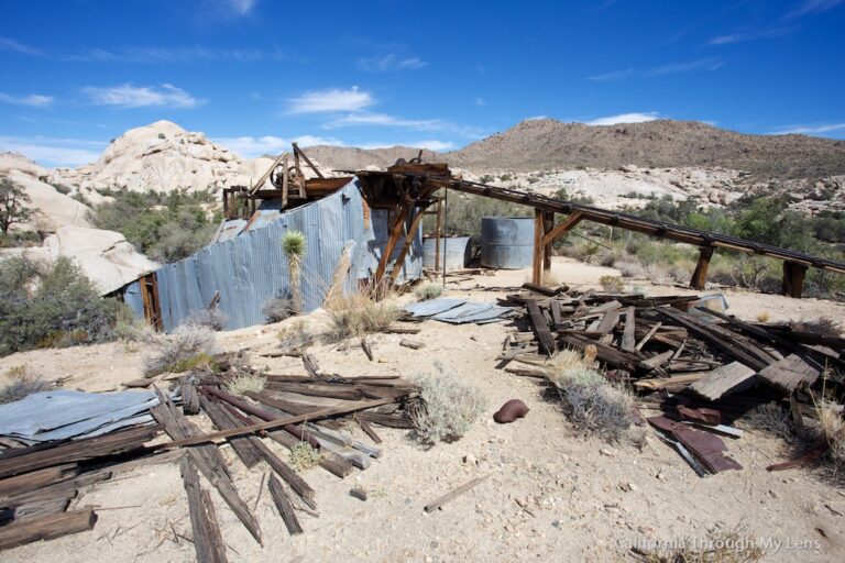 Wall Street Mill: Mine & Abandoned Cars in Joshua Tree National Park