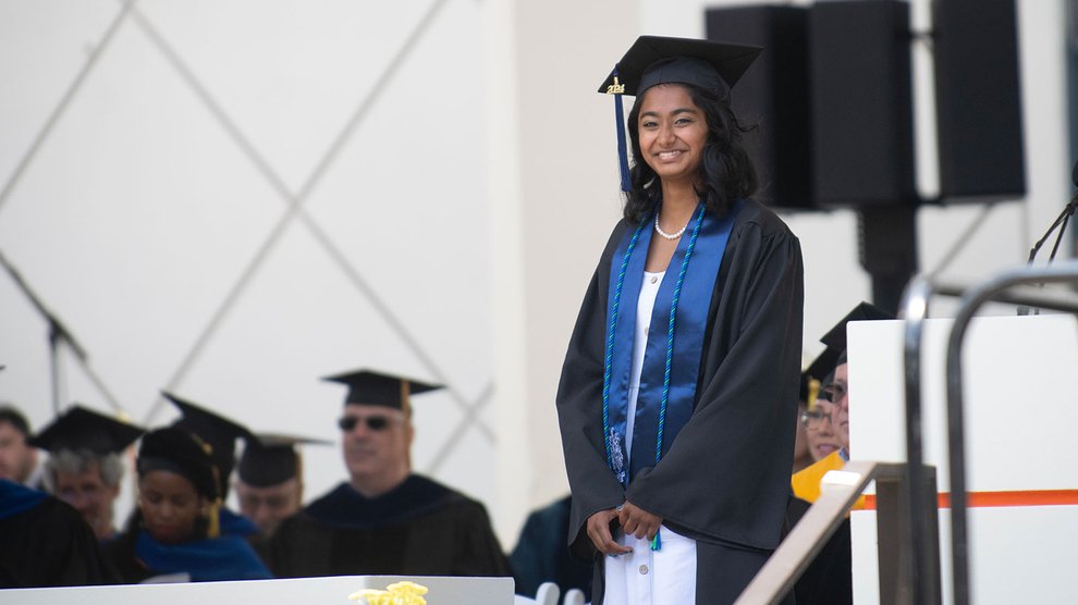 Rupa Kurinchi-Vendhan on the Commencement stage