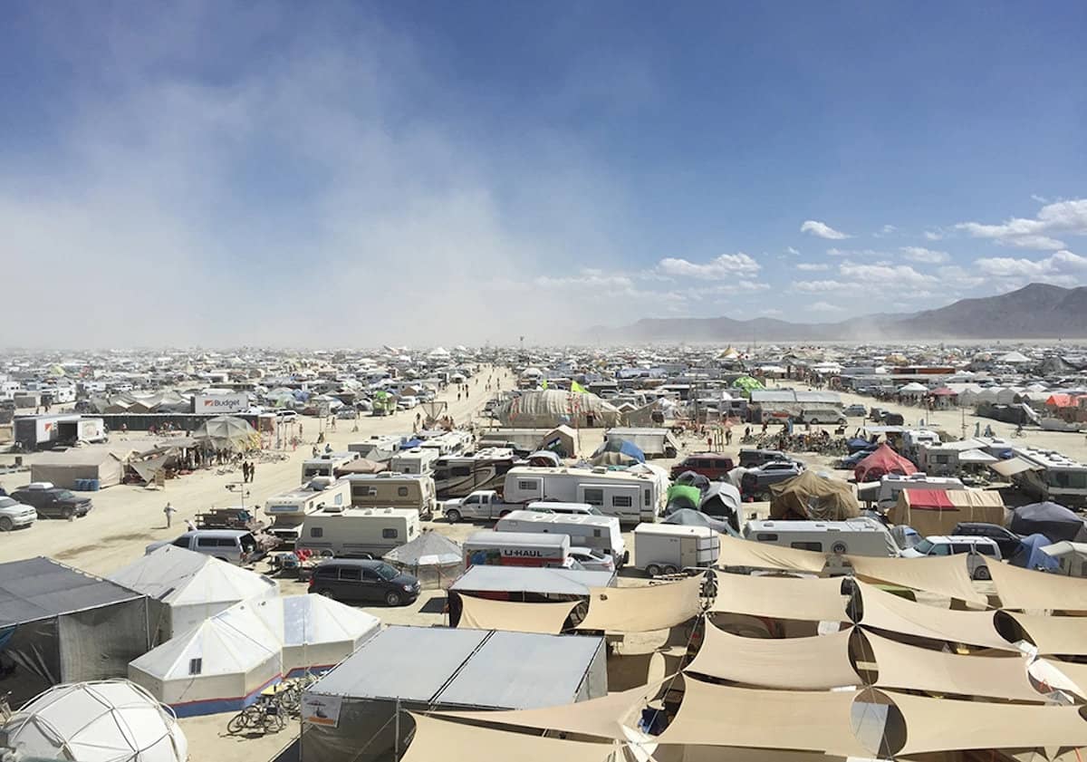 dust at burning man