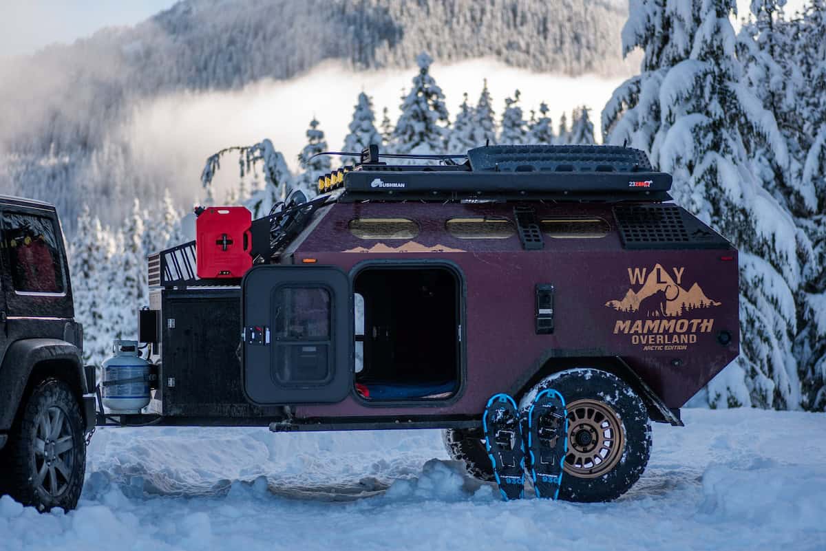 Mammoth WLY overland trailer is perfect for outdoor winter activities