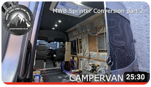 MWB Mercedes Sprinter 906 Campervan Conversion part 2