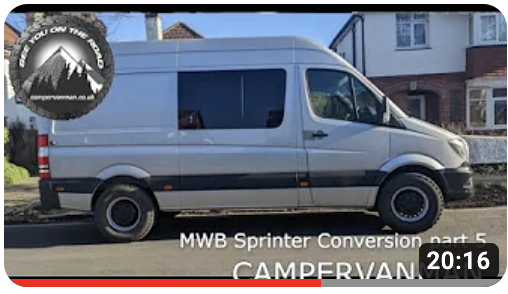 MWB Mercedes Sprinter 906 Campervan Conversion part 5