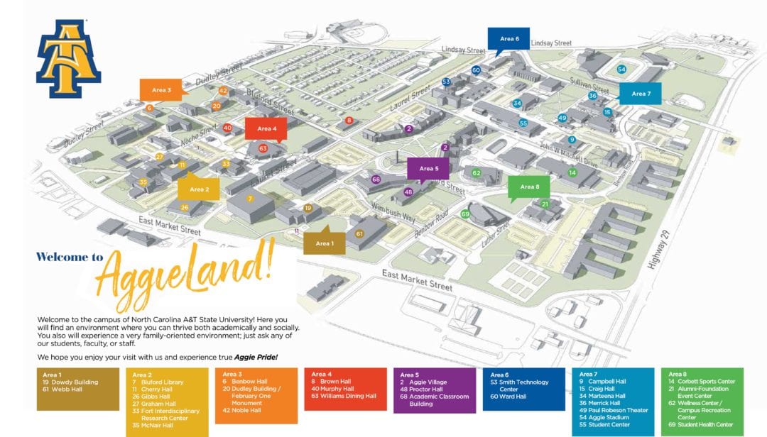 North Carolina State University Campus Map