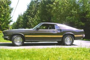 1969 FORD MUSTANG MACH1 428 SCJ COBRA JET R CODE MCA CONCOURSE BLACK JADE MANUAL Photo