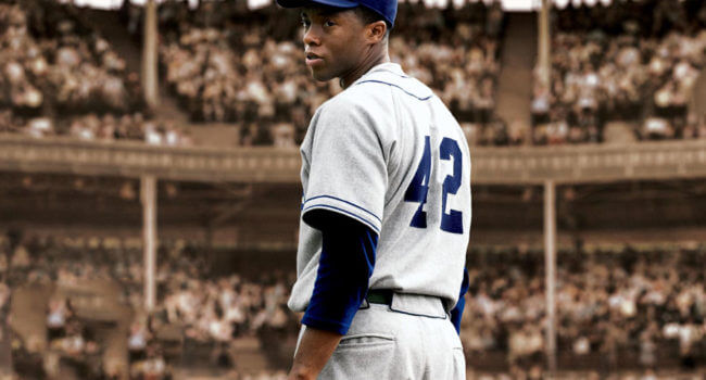 Jackie Robinson in 42