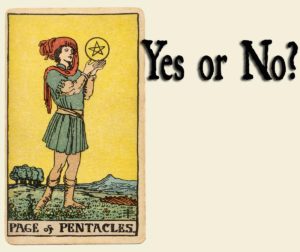 Read more about the article Page Of Pentacles – Yes or No?