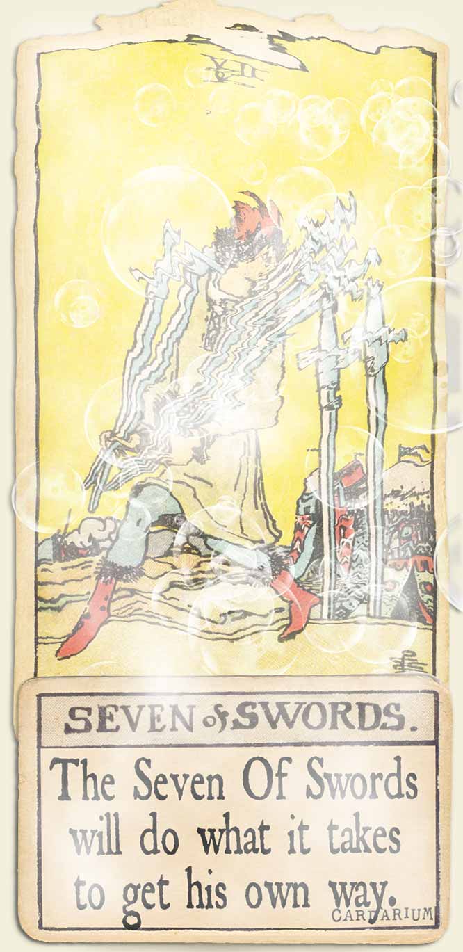 Water signs tarot 7 of swords