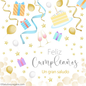 Tarjeta de Feliz Cumpleaños