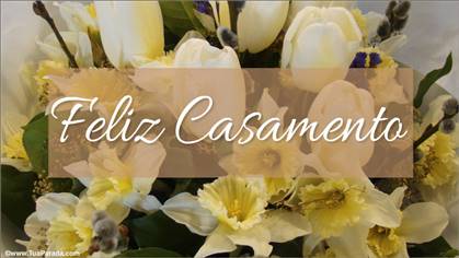 Mensagem feliz casamento