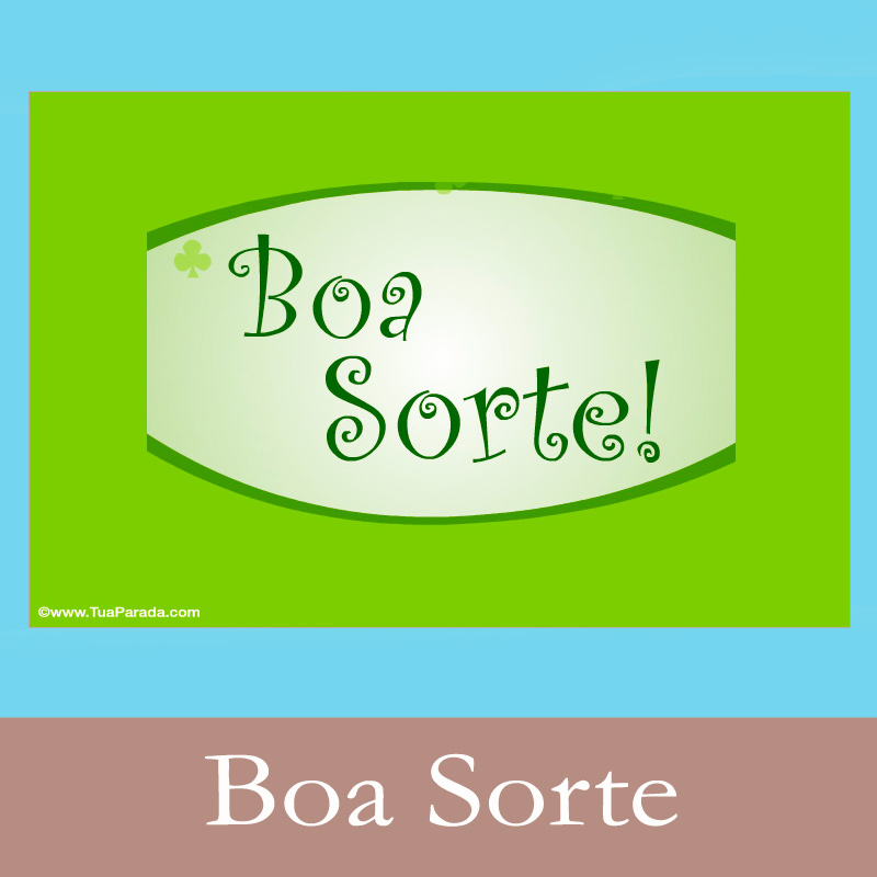 Cartões postais: Boa sorte