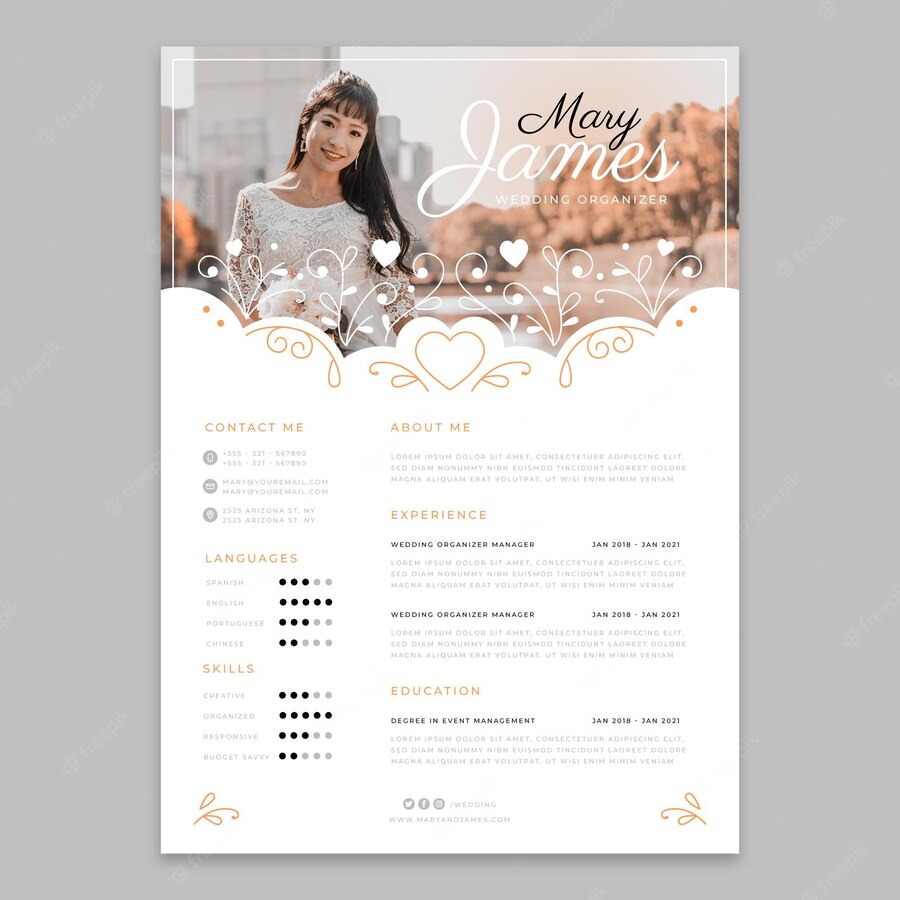 Flat Design Curriculum Vitae Template 23 2148918633