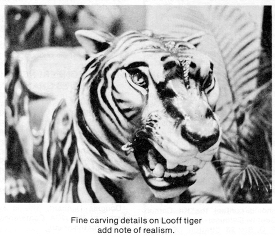 Looff Tiger Top Seller at Phillips May, 1986 Carousel Art Auction