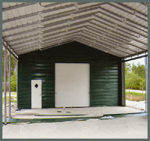 Steel Buildings Combination Carport and Storage