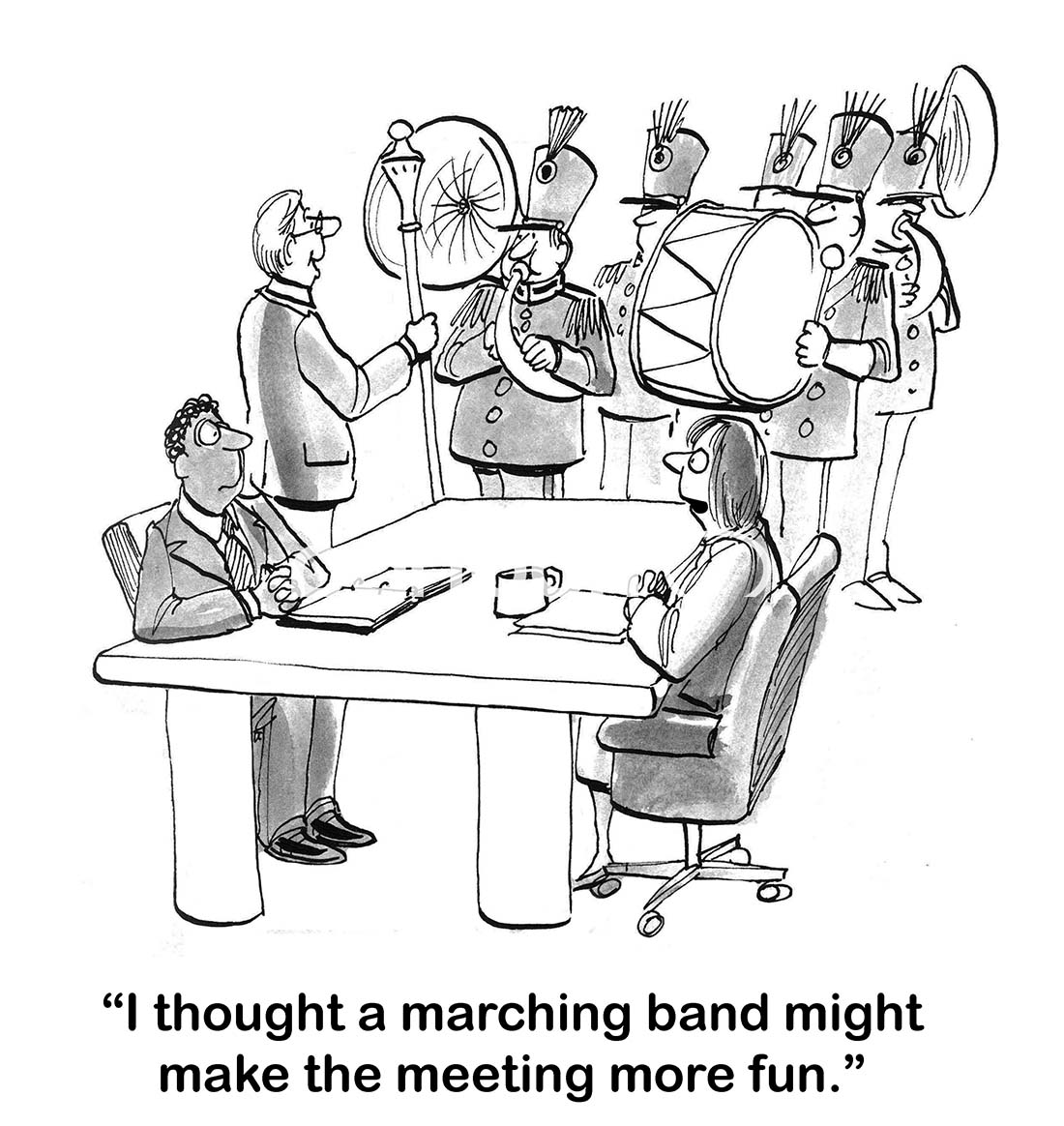 Funny Office Meeting Cartoons