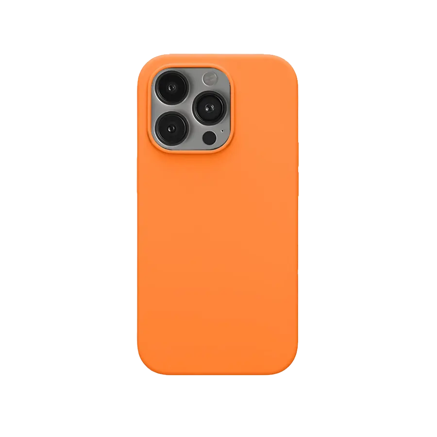 iphone 14 pro max orange silicone case