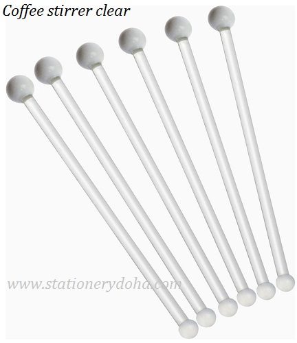 coffee stirrer clear www.stationerydoha.com