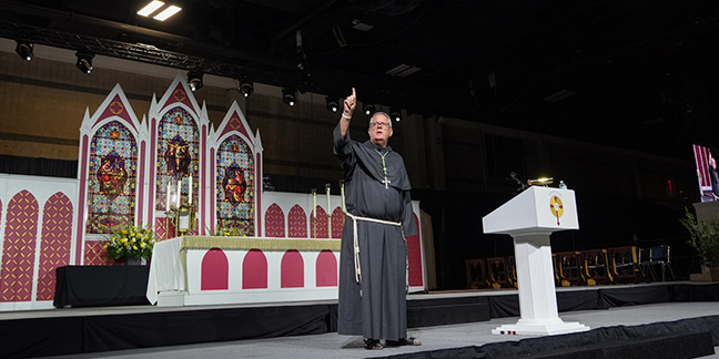 ‘You belong here,’ Bishop Martin preaches