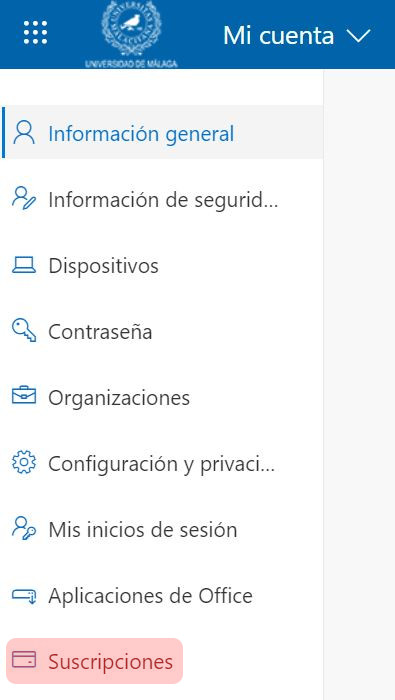 Preguntas Frecuentes - Microsoft 365 UMA: ¿Cómo consulto la licencia o  licencias que tengo en Microsoft 365? ¿En cuántos dispositivos puedo instalar  Microsoft 365?