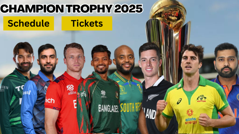 Champions Trophy 2025 Schedule Dates, Venues, and Match Details