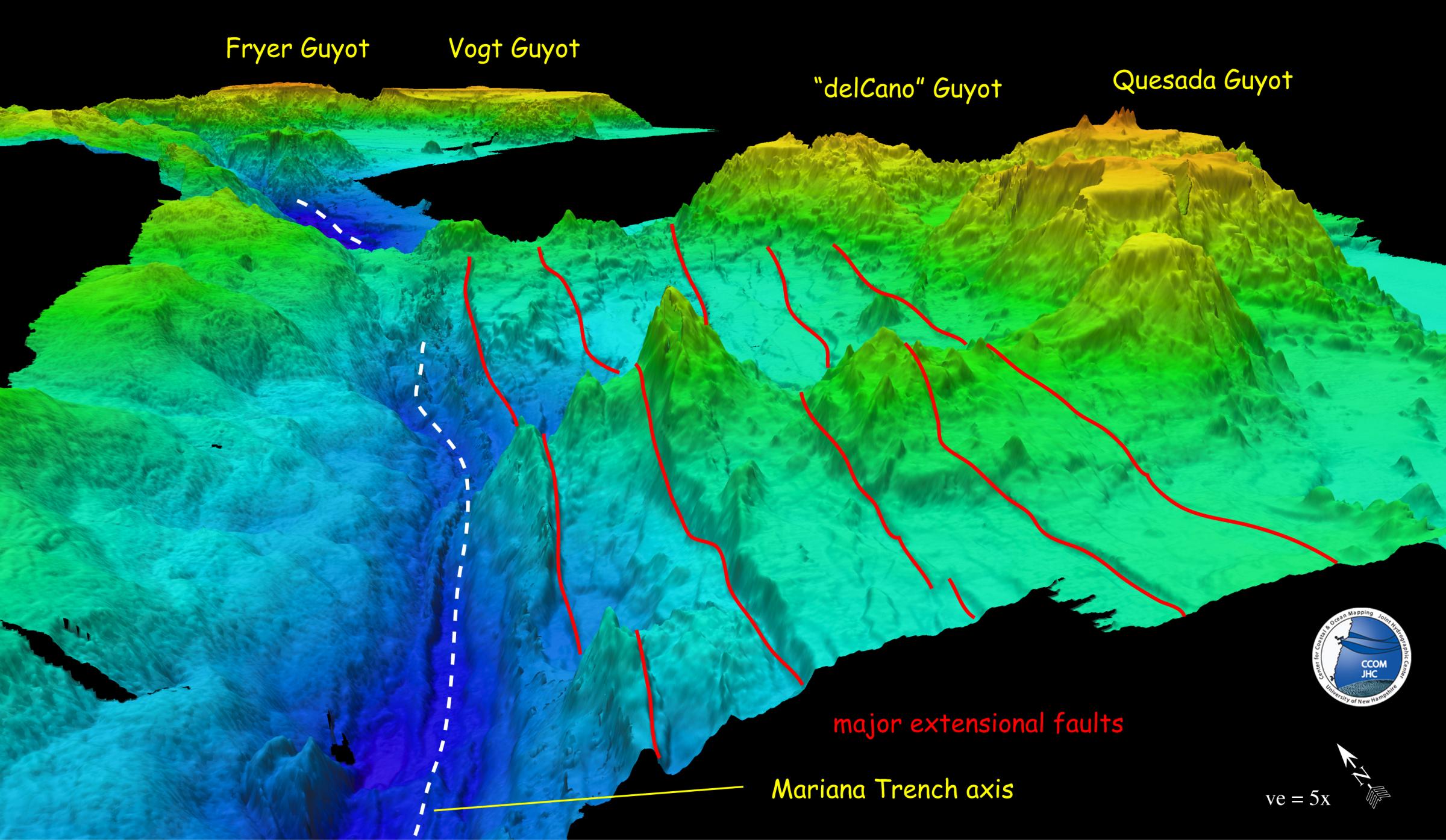 Deep Ocean Trench Map