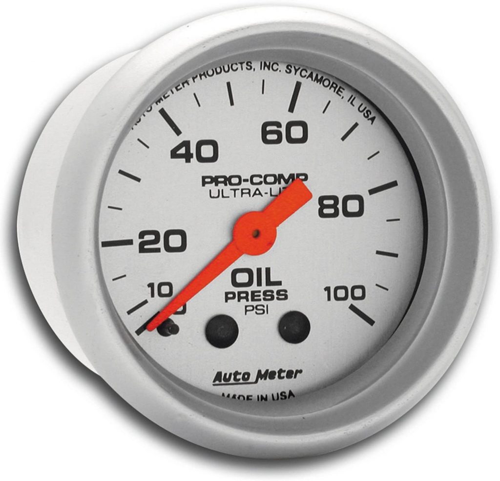 Auto Meter 4321 Ultra-Lite Mechanical Oil Pressure Gauge