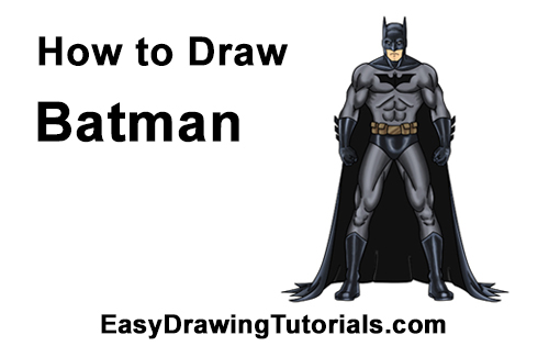 How to Draw Batman (Full Body)