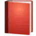 Livro escolar vermelho